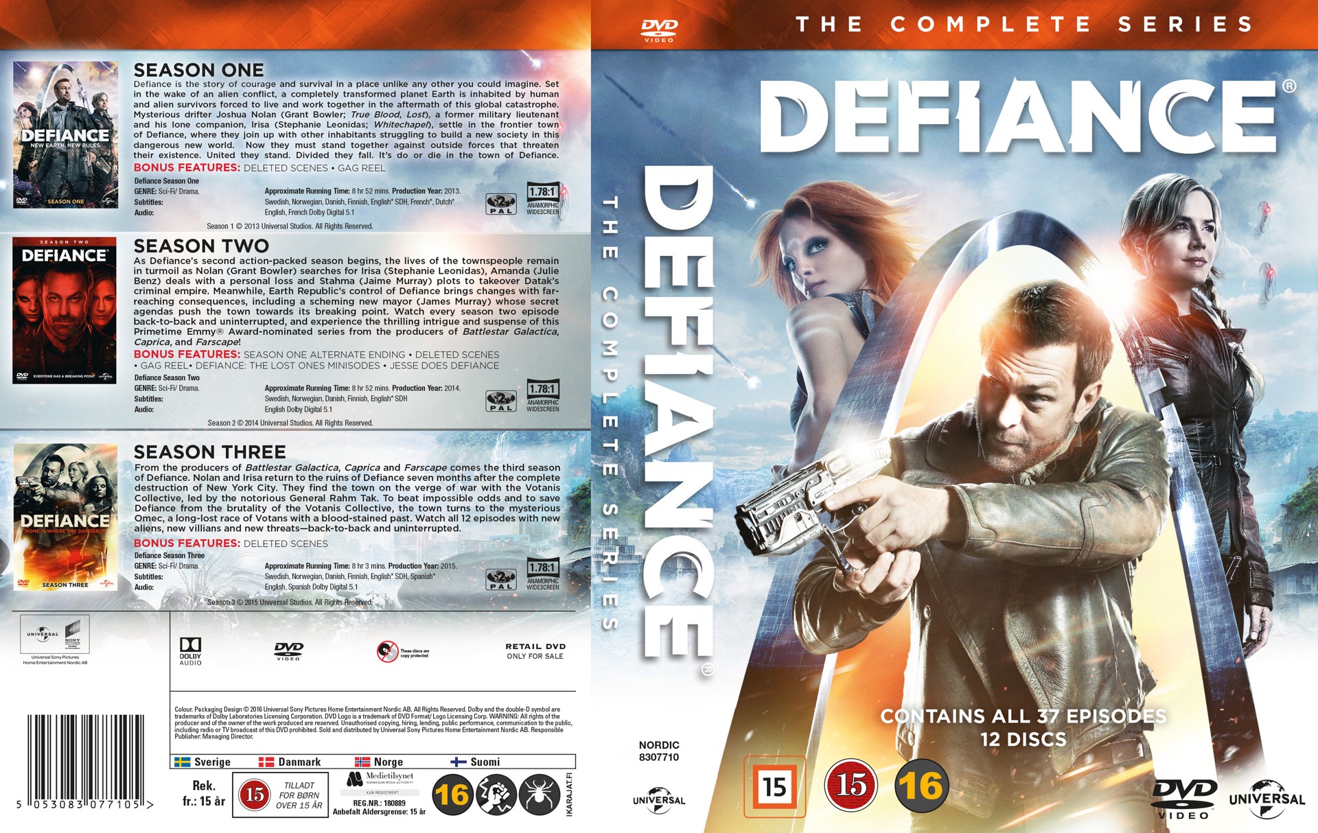 Osta Defiance Season 1 3 12 Disc Dvd