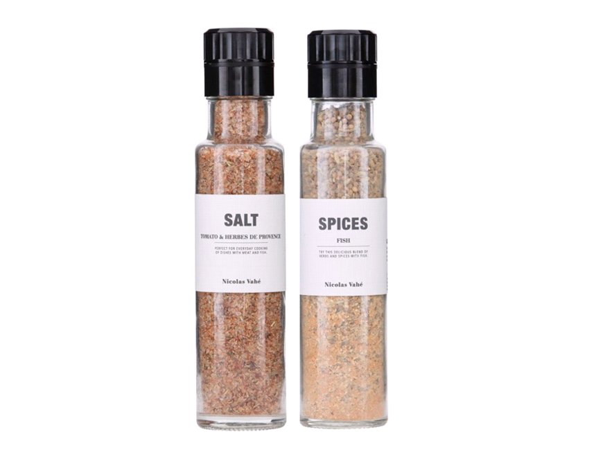 Nicolas Vahé - Salt Med Tomat & Krydderurter De Provence + Krydderiblanding Til Fisk