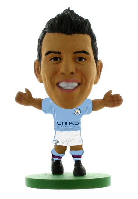 Soccerstarz - Man City Sergio Aguero - Home Kit (2020 version)