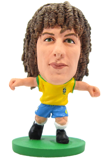 Soccerstarz - Brazil David Luiz - Home Kit