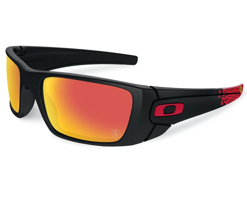 Oakley Fuel Cell Ferrari Collection Matte Black Ruby Iridium / Solbriller