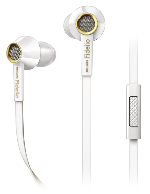 Philips Fidelio S2 High Fidelity In Ear Headset med mikrofon Hvid
