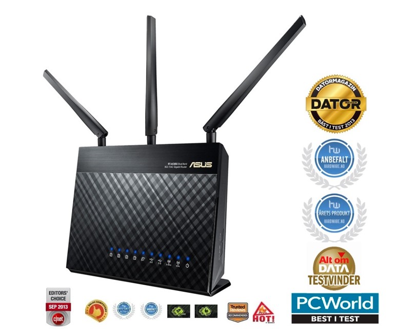 Asus RT-AC68U Dual-Band Wireless 1900Mbps Router