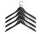 HAY - Soft Coat Hanger Slim Set of 4 - Black (500075) thumbnail-1
