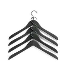HAY - Soft Coat Hanger Slim Set of 4 - Black (500075)
