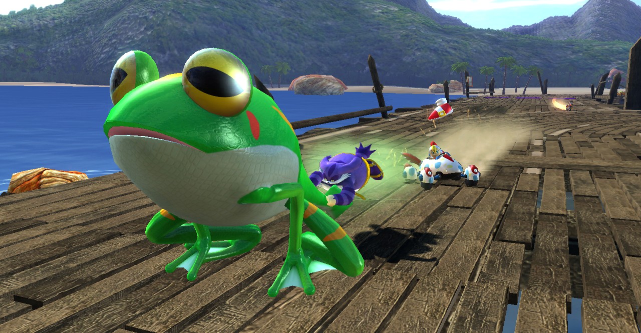 sonic and sega all stars racing with banjo kazooie