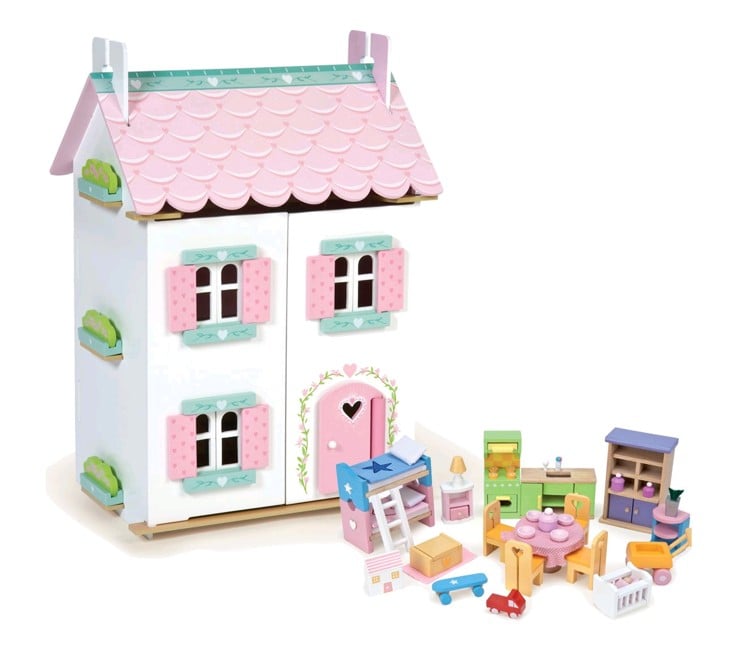 Le Toy Van - Dukkehus med møbler - Sweetheart Cottage (LH126 )