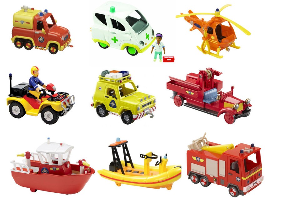 Brandmand Sam - køretøjer og tilbehørs Sæt (5506)