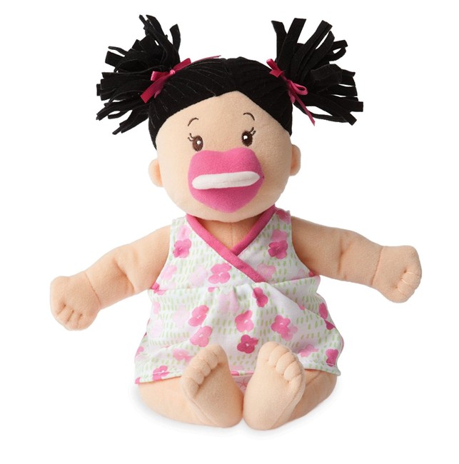 Manhattan Toy - Baby Stella Dukke - med mørkt hår (122400)