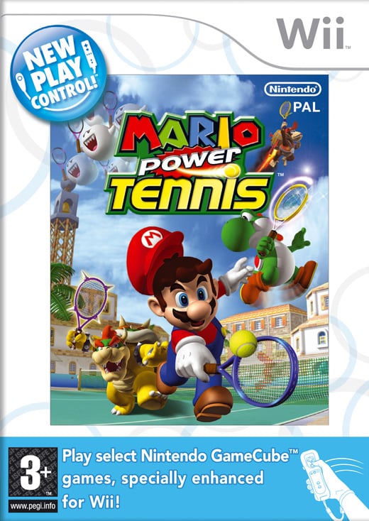 mario power tennis logo