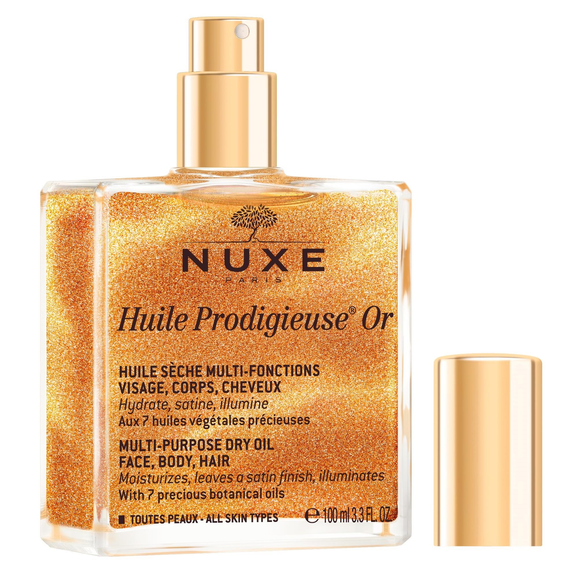 Nuxe - Huile Prodigieuse Golden Shimmer Face, Body And Hair Oil 100 ml - Skjønnhet