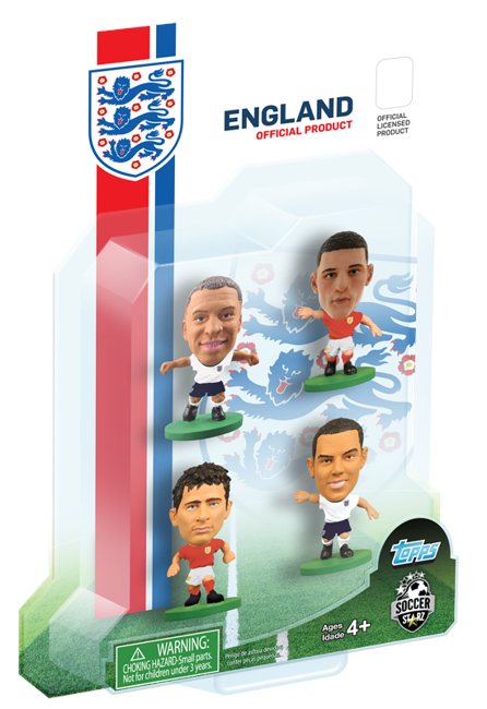 SoccerStarz - England 4 player blister pack B - Walcott, Lampard, Barkley, Oxlade-Chamberlain