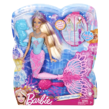 barbie color magic mermaid doll