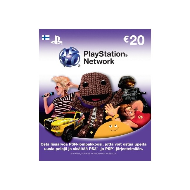 Playstation Network Card (PSN Kortti) 20 Euro (Code via email) (PS3/PS4/Vita)