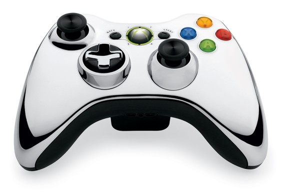 Köp Xbox 360 Controller Wireless 2010 (Chrome Silver)