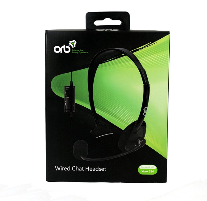 ORB Xbox 360 Wired Headset (Black)