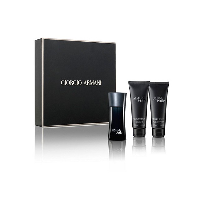 Armani - Code for Men Gift Set 50 ml. EDT + Showergel 75 ml + Aftershave Balm 75 ml.