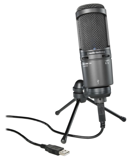 Audio Technica AT2020+ USB Cardioid Condenser USB Microphone