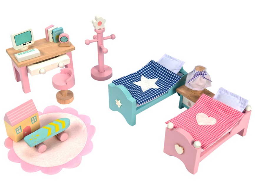 Le Toy Van - Dukkehusmøbler Daisylane Børneværelse (LME061)