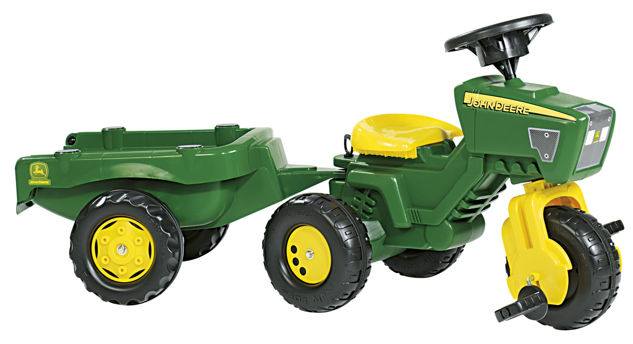 Rolly Toys - John Deere Trike with Sound Wheel and Trailer (052769)
