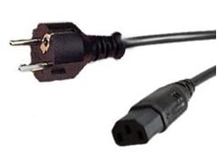 EURO Power Cable for Xbox 360 Slim (KETTLE LEAD)