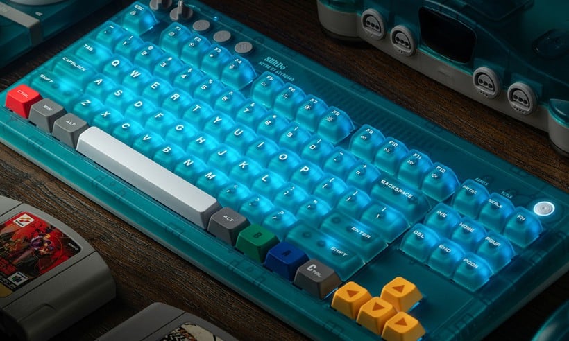 Mekaniskt tangentbord – Clear Blue